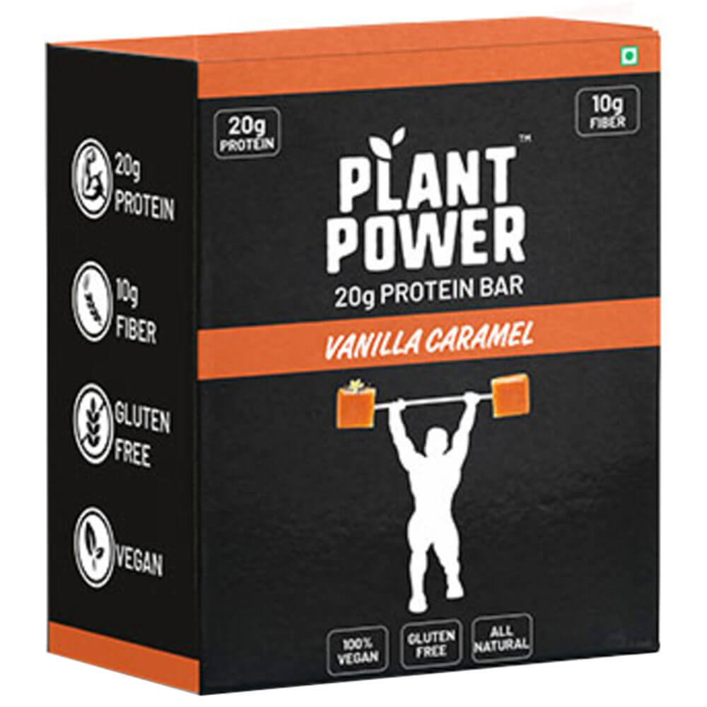 1 - Plant Power 20g Protein Bar,  6 Piece(s)/Pack  Vanilla Caramel 