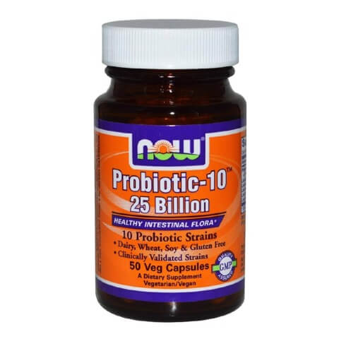 Now Probiotic-10 25 Billion, 50 veggie capsule(s) Now Probiotic-10 25 Billion, 50 veggie capsule(s)