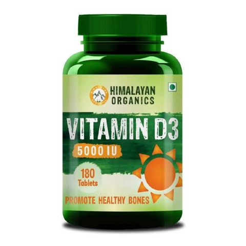 3 - Himalayan Organics Vitamin D3 5000iu,  180 tablet(s) 