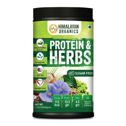 2 - Himalayan Organics Protein and Herbs with Green Coffee Extract,  1.45 lb  Chocolate 