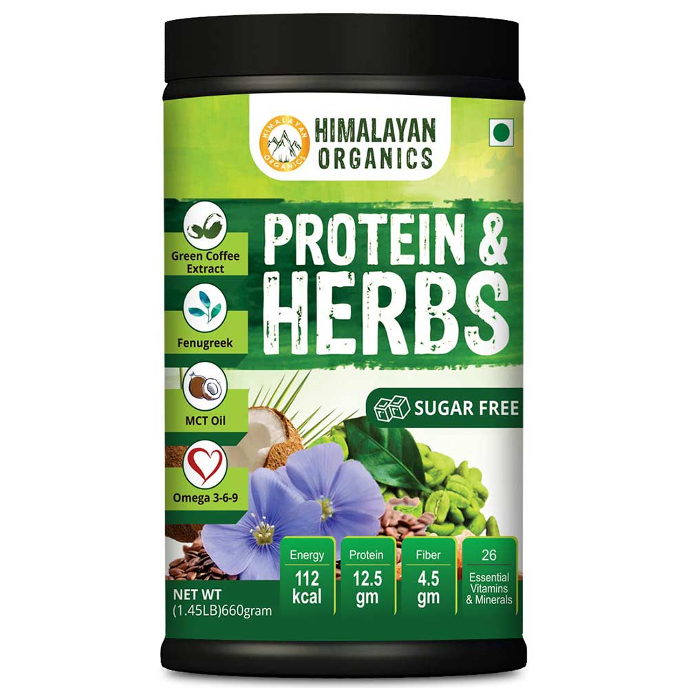 2 - Himalayan Organics Protein and Herbs with Green Coffee Extract,  1.45 lb  Chocolate 
