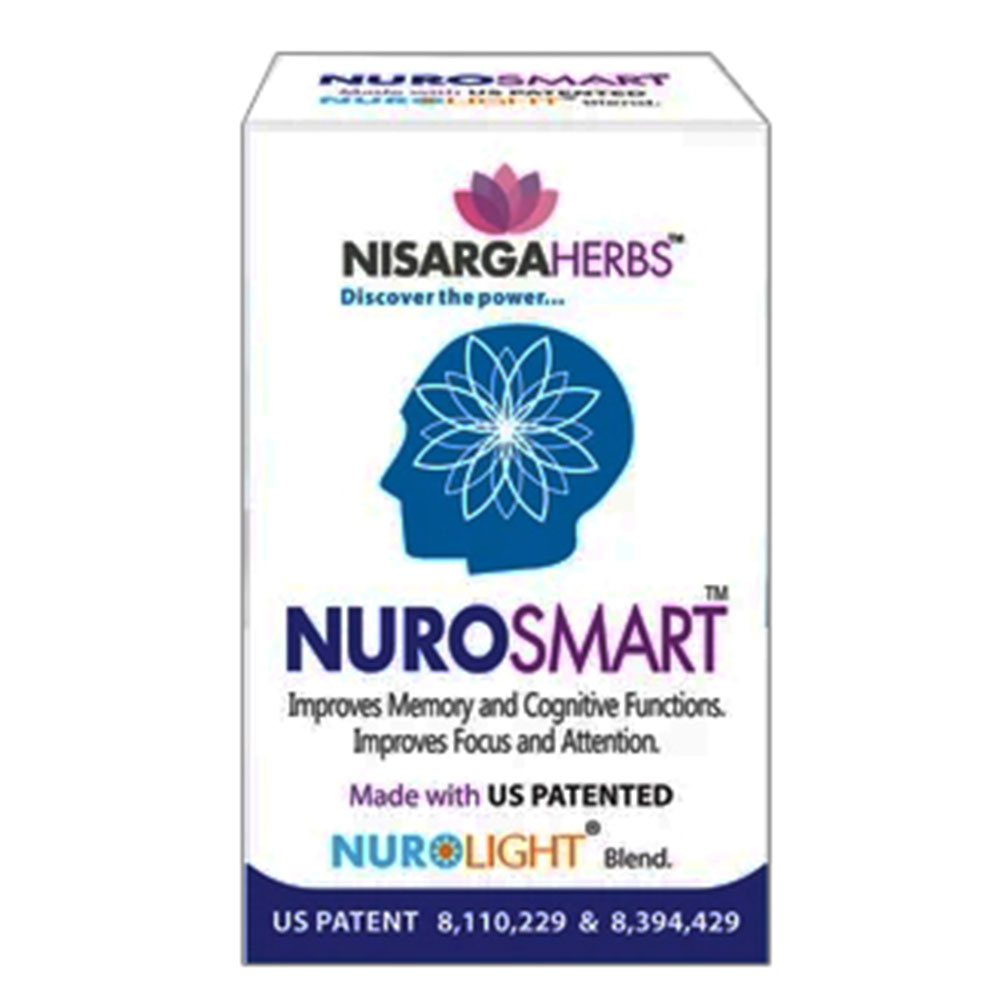 Front - Nisarga Herbs Nurosmart,  60 capsules 