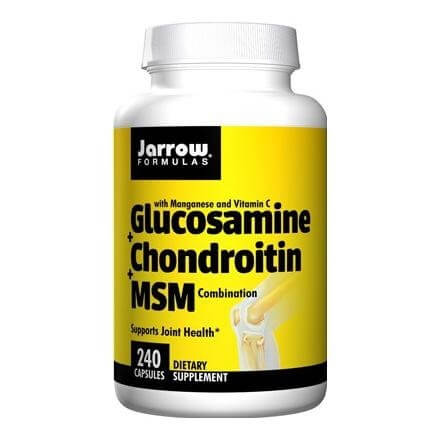 Jarrow Formulas Glucosamine plus Chondroitin plus MSM, 240 capsules Jarrow Formulas Glucosamine plus Chondroitin plus MSM, 240 capsules