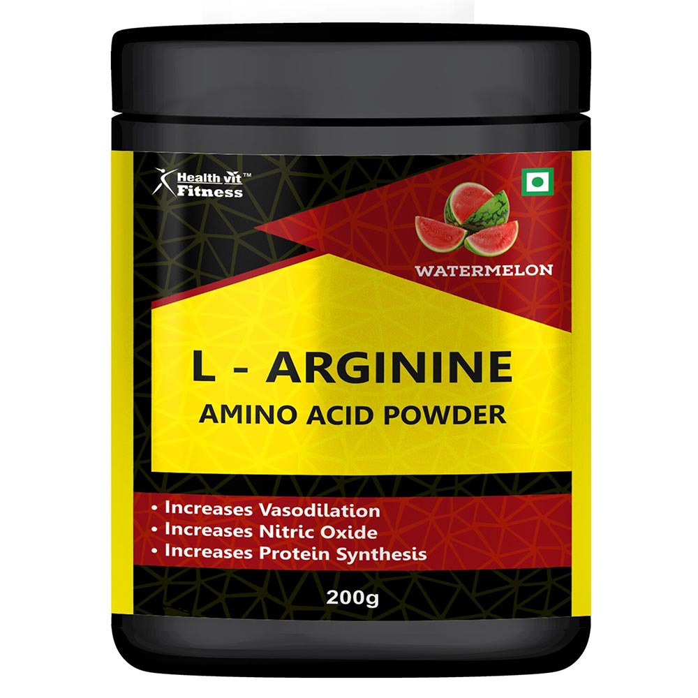 Healthvit Fitness L-Arginine Amino Acid Powder Watermelon,  0.44 lb 