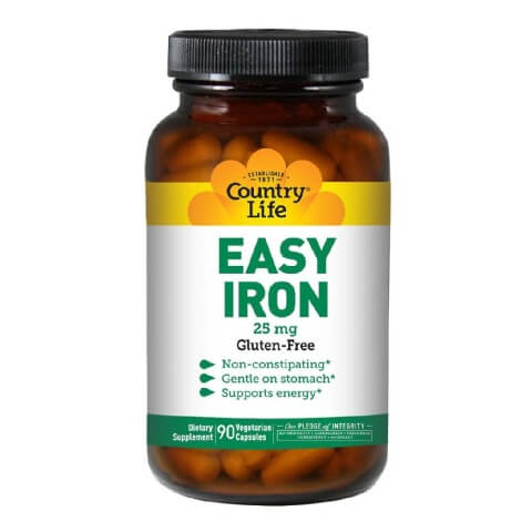 Country Life Easy Iron (25mg),  90 veggie capsule(s) 