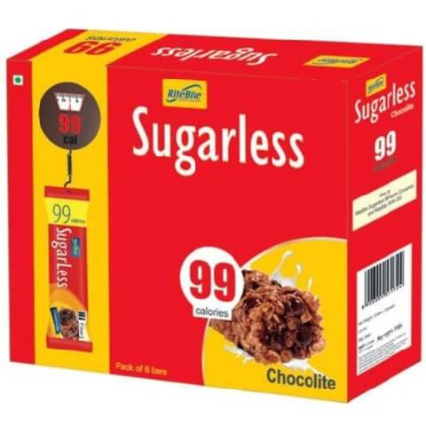 RiteBite Sugarless Bars, 24 Piece(s)/Pack Choco Lite RiteBite Sugarless Bars, 24 Piece(s)/Pack Choco Lite