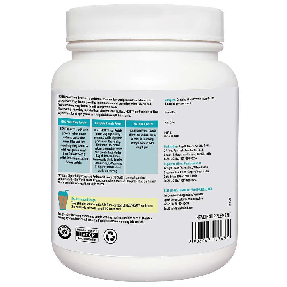 1 - HealthKart Iso-Protein from Whey Isolate Only OP,  2.2 lb  Chocolate 