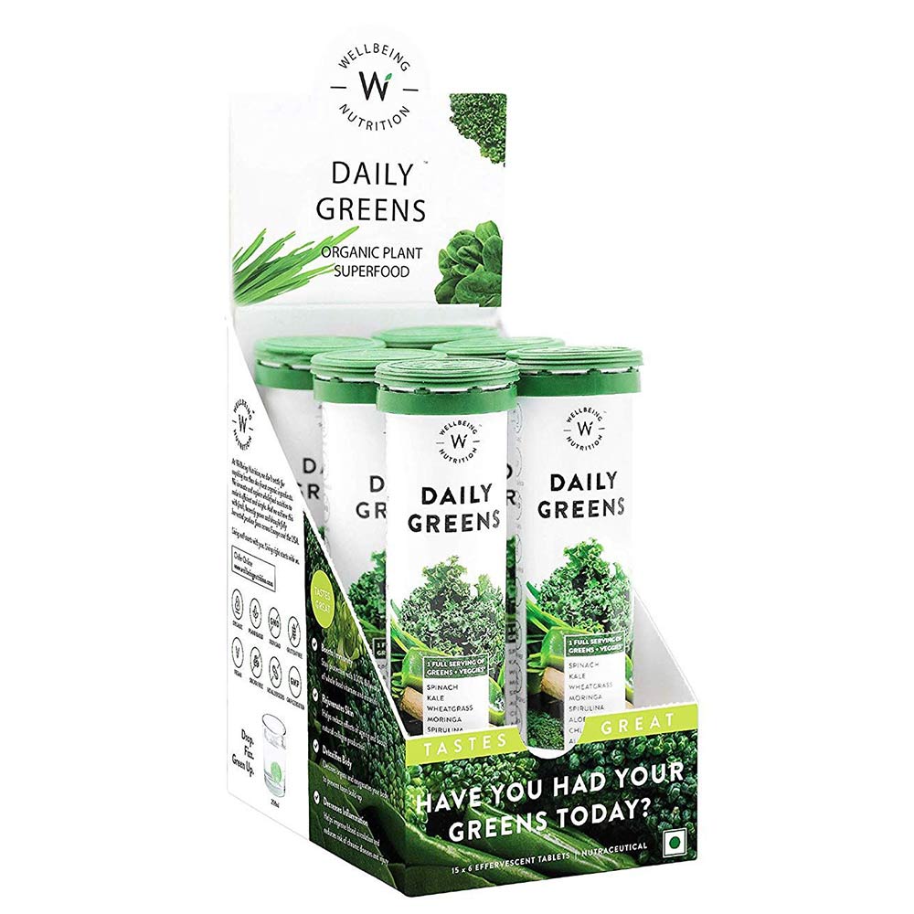 Wellbeing Nutrition Daily Greens 15 tablet(s) Pack of 6