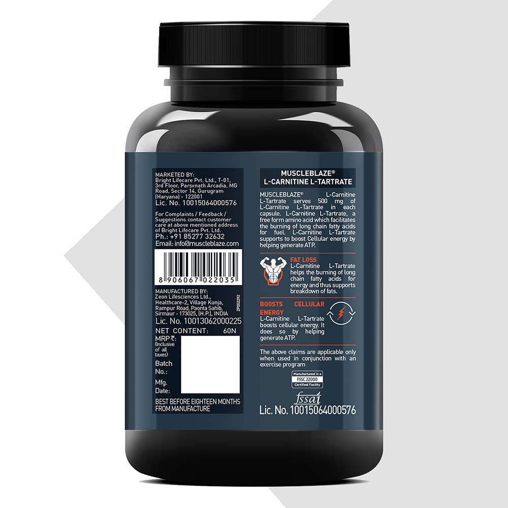 Muscleblaze L Carnitine L Tartrate Online at Best Price HealthKart