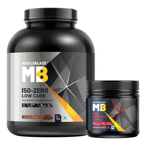 MuscleBlaze Pre Workout Ripped & Iso-Zero Combo