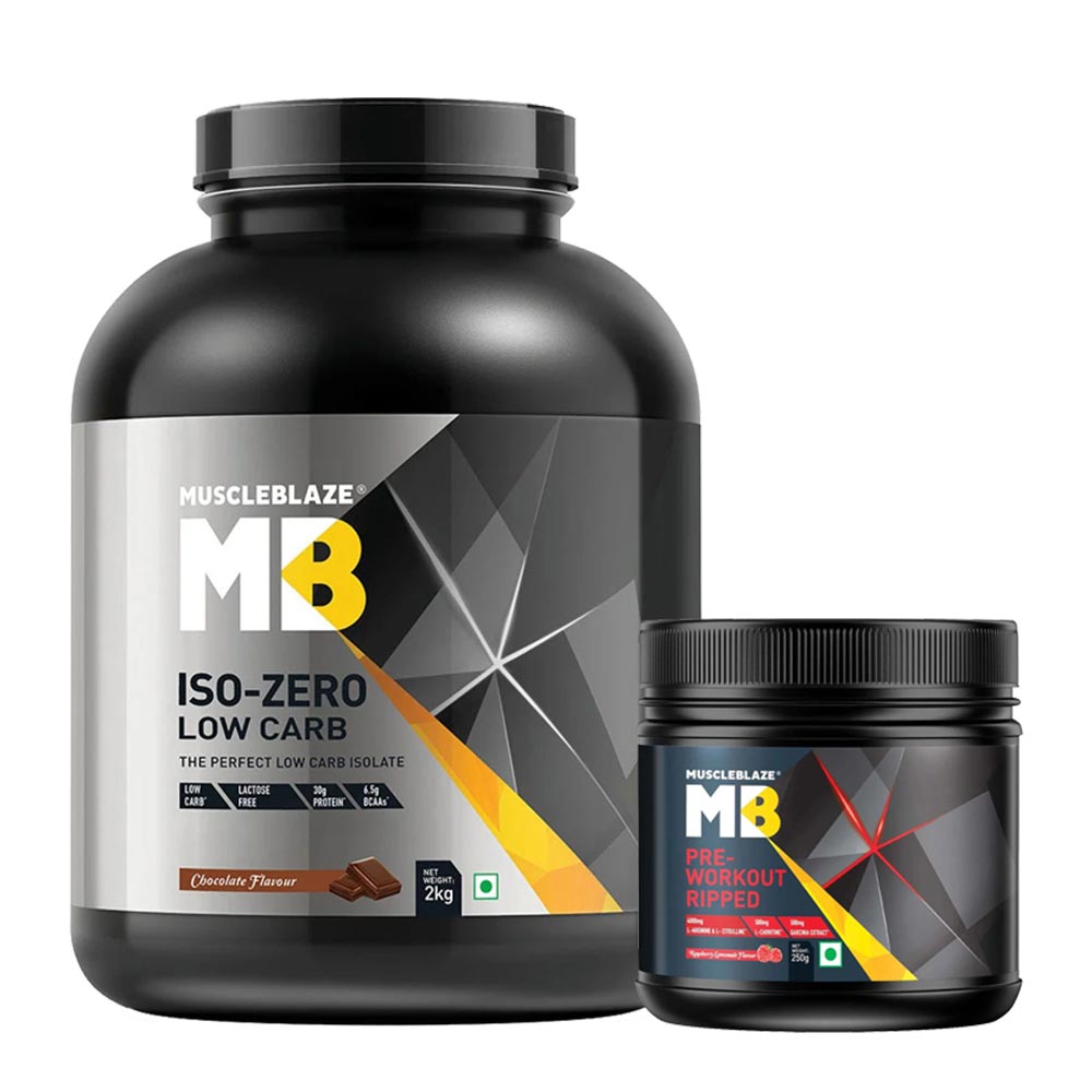 MuscleBlaze Pre Workout Ripped & Iso-Zero Combo