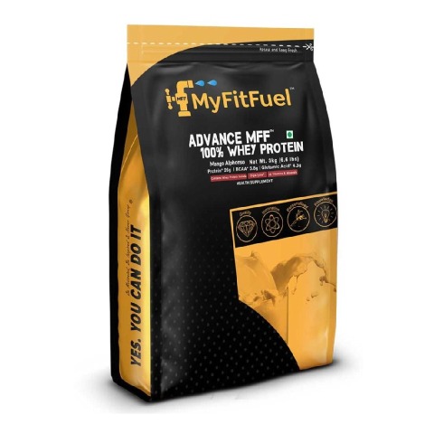 1 - MyFitFuel Advance MFF 100% Whey Protein, 6.6 lb Mango Alphonso