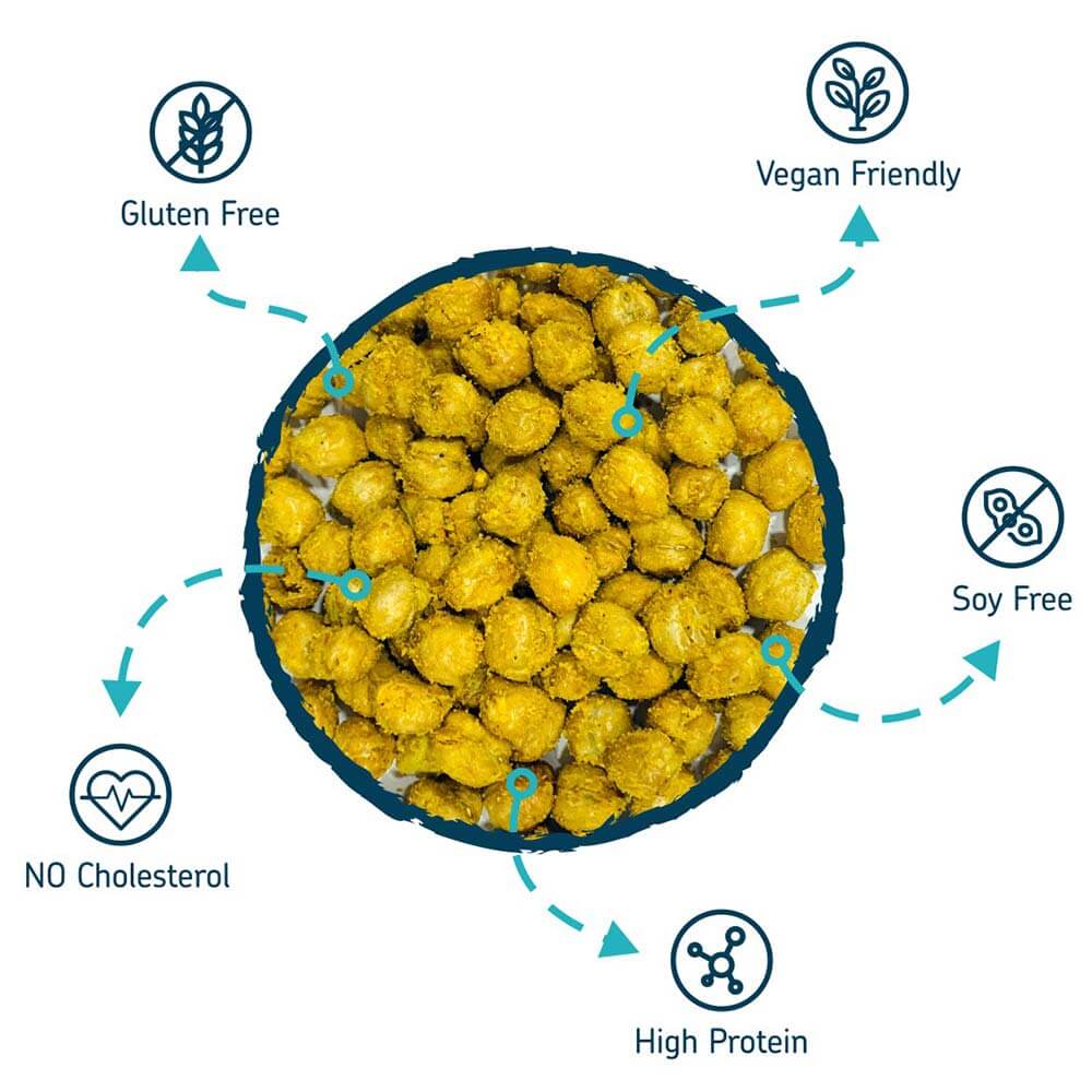 benefits - Eat Anytime Mindful Chick Peas,  Cheese Jalapeno  0.400 kg 