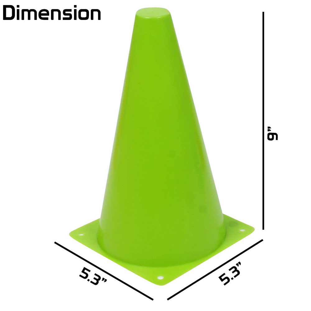 1 - Fitsy Agility Training Cones (AR2412),  Multicolor  7 Inches 6 Piece 