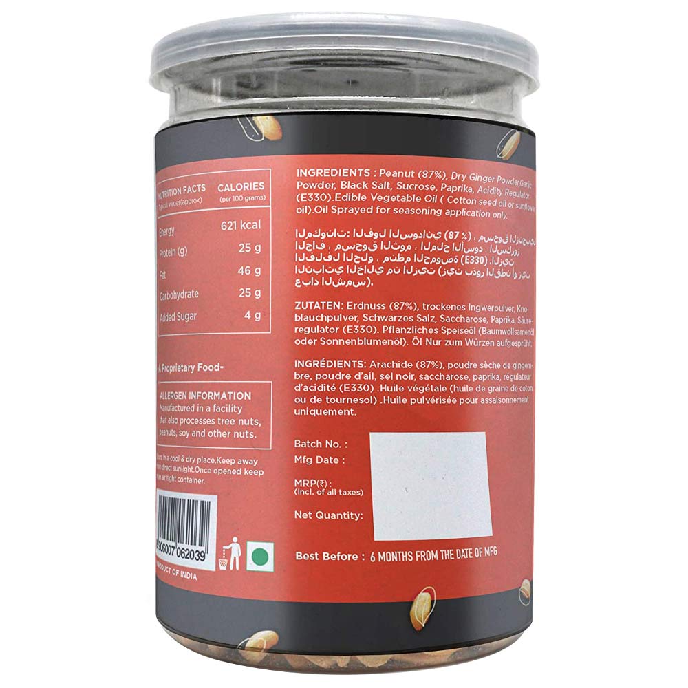 back - Healthy Treat Roasted Peanut (Pack of 2),  Peri Peri  0.200 kg 