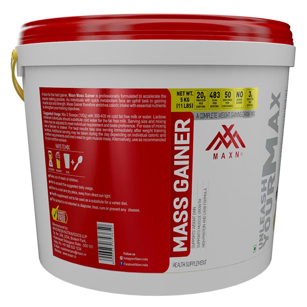 description - Maxn Mass Gainer,  11 lb  Chocolate Mint 