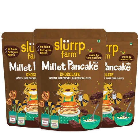 1 - Slurrp Farm Millet Pancake Mix,  Chocolate (Pack of 3)  150 g 