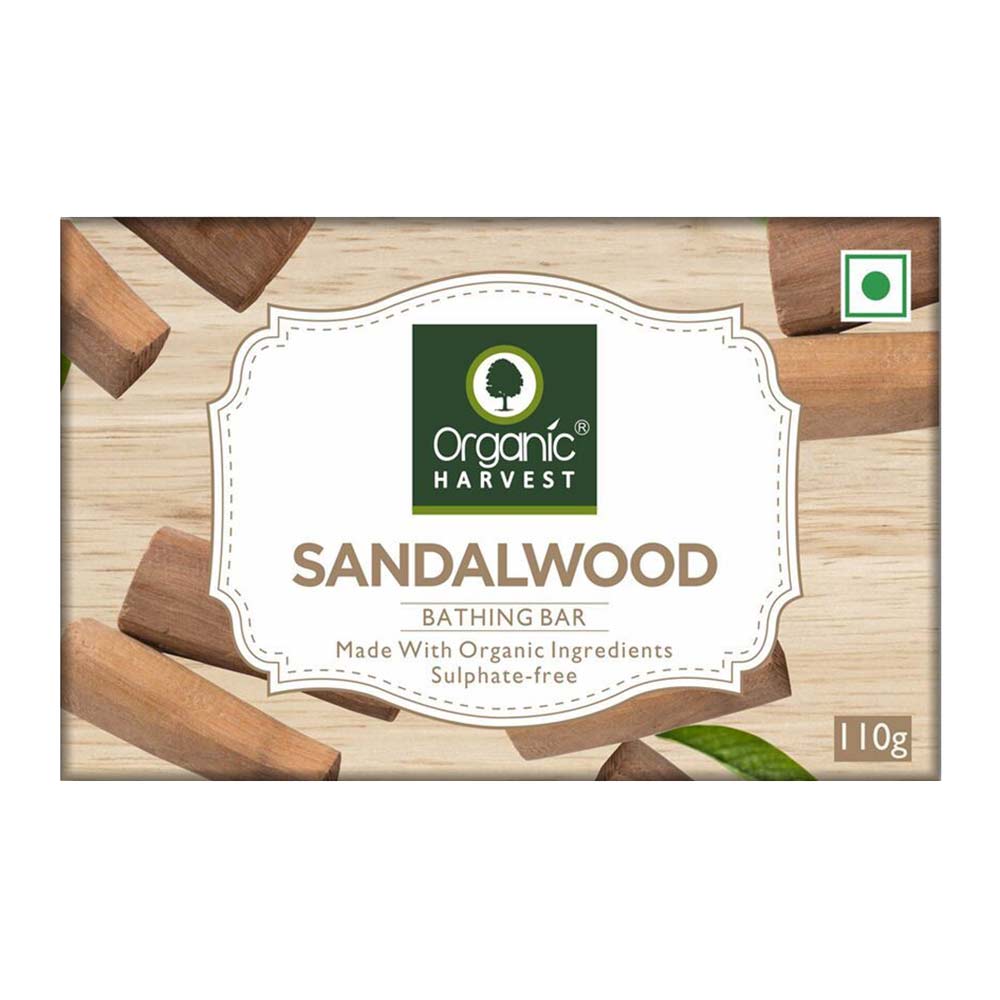 2 - Organic Harvest Bathing Bar,  110 g  Sandalwood 