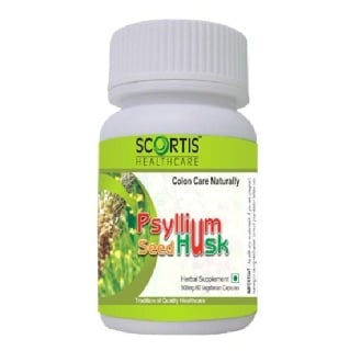 Scortis Psyllum Seed Husk, 60 veggie capsule(s)