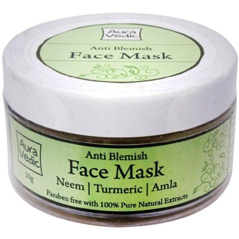Auravedic Anti Blemish Face Mask - Neem, Tea Tree & Basil,  Clear Skin Tone  1 Piece(s)/Pack 