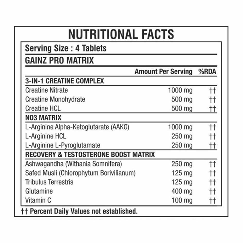 Doctor'S Choice Gainz Pro 100 Dope Free Formula, 100 tablet(s