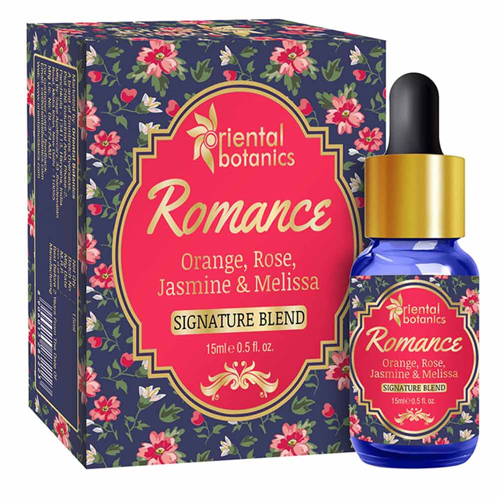FrontBox - Oriental Botanics Romance Aroma Therapy Diffuser Oil,  15 ml  Orange, Rose, Jasmine & Melissa 