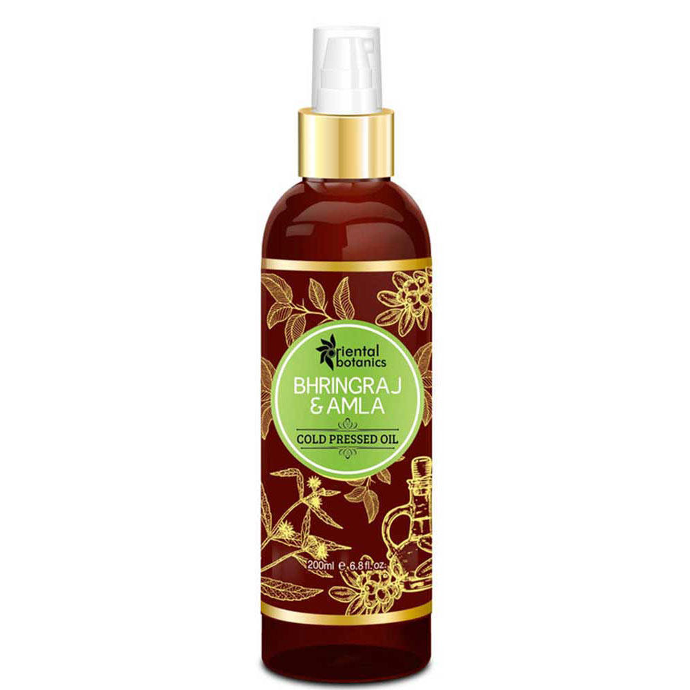 10 - Oriental Botanics Cold Pressed Oil,  200 ml  Bhringraj & Amla 