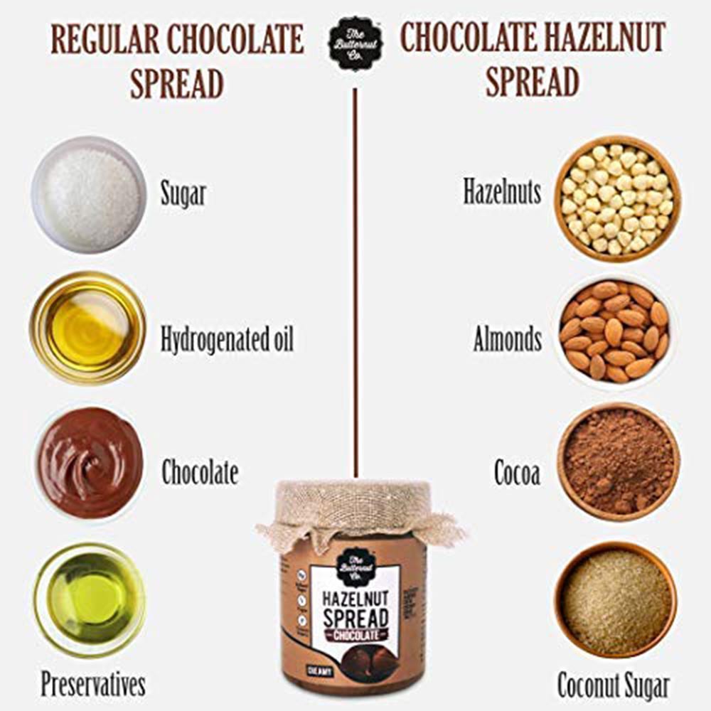 highlights - The Butternut Co. Hazelnut Spread Chocolate,  Creamy  0.2 kg 