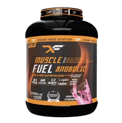 1 - Xtreme Force Nutrition Muscle Fuel Anabolic XF,  5 lb  Smooth Strawberry 