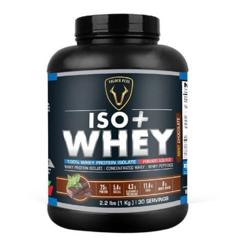 Vigour Fuel Iso Plus Whey Protein, 2.2 lb Mint Chocolate Vigour Fuel Iso Plus Whey Protein, 2.2 lb Mint Chocolate