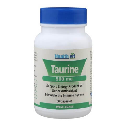 Healthvit Taurine (500mg), 60 capsules Healthvit Taurine (500mg), 60 capsules