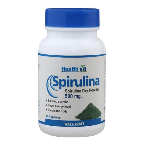 Healthvit Spirulina (500 mg), 60 capsules Healthvit Spirulina (500 mg), 60 capsules