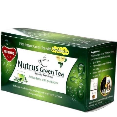 Nutrus Green Tea (Pack of 4), 20 sachets/pack Lemon Nutrus Green Tea (Pack of 4), 20 sachets/pack Lemon