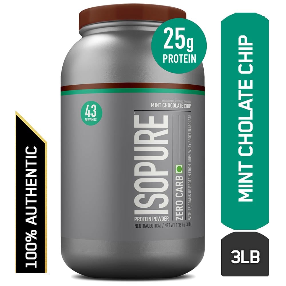 1 - Isopure Zero Carb Protein Powder,  3 lb  Mint Chocolate Chip 