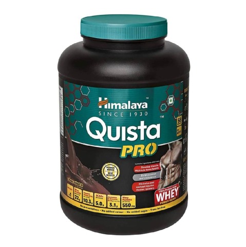 Himalaya Quista Pro Advanced Whey Protein Powder Fortified with Power Herbs, 4.4 lb Chocolate