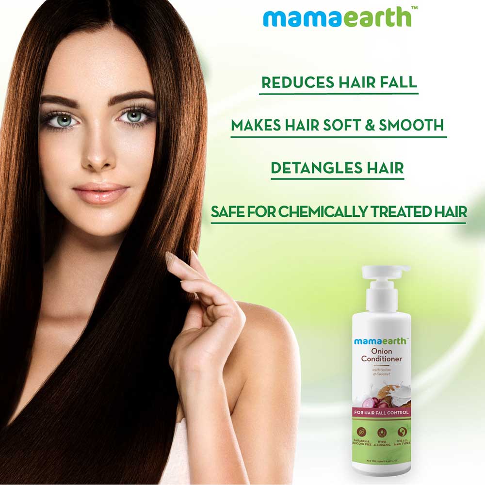 Benefit1 - Mamaearth Onion Conditioner,  250 ml  with Onion & Coconut Oil for Hair Fall Control 