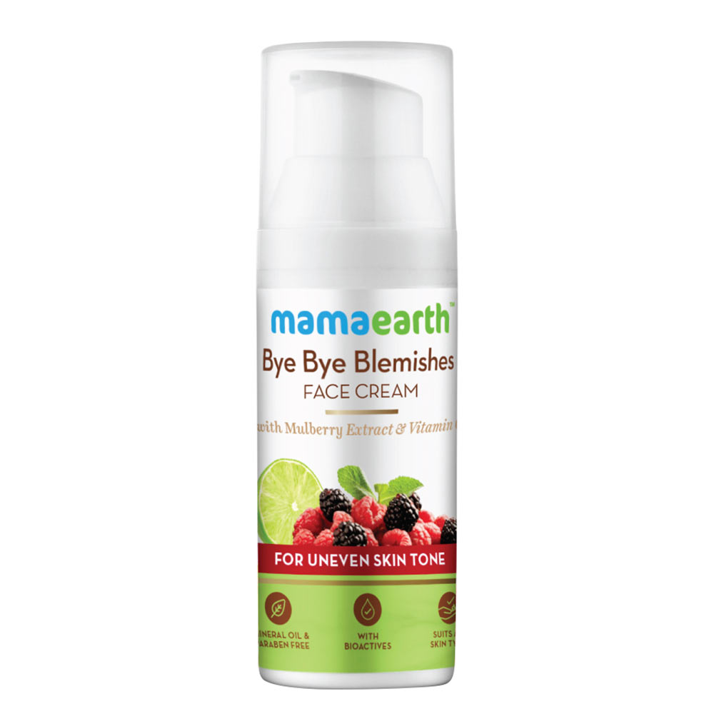 2 - Mamaearth Bye Bye Blemishes Face Cream,  30 ml  with Mulberry Extract & Vitamin C for Uneven Skin Tone 