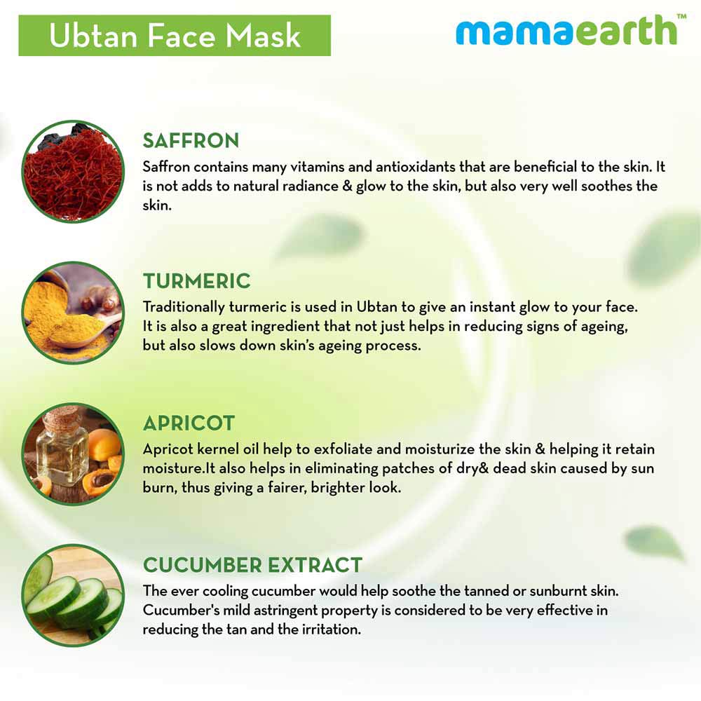 Benefit2 - Mamaearth Ultimate Ubtan De-Tan Kit,  100 ml  with Neem & Tea Tree for Pimples & Zits 