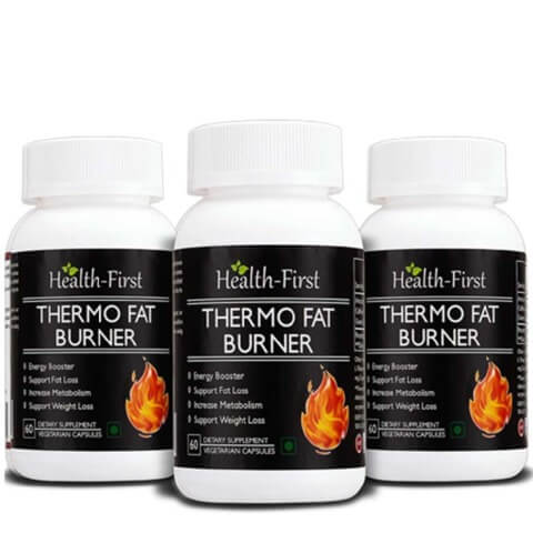 Health first Thermo Fat Burner (Pack of 3), 60 veggie capsule(s) Unflavoured Health first Thermo Fat Burner (Pack of 3), 60 veggie capsule(s) Unflavoured