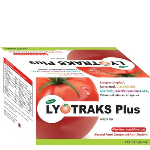 Shrey's Lyotraks Plus (Lycopene & Resveratrol), 100 capsules Shrey's Lyotraks Plus (Lycopene & Resveratrol), 100 capsules