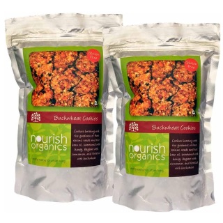 Nourish Organics Buckwheat Cookies (Pack of 2), 120 g Unflavoured