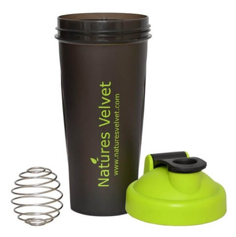 Natures Velvet Shaker, Black with Ball 600 ml Natures Velvet Shaker, Black with Ball 600 ml