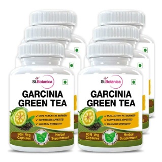 St.Botanica Garcinia Green Tea Extract (500 Mg) Pack Of 6, 90 Veggie Capsule(s)