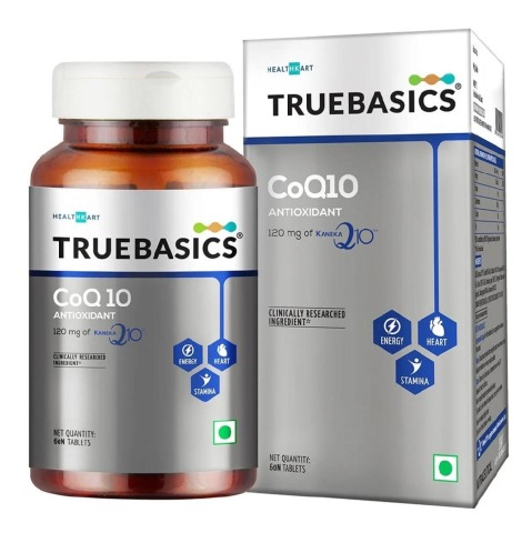 4 - TrueBasics CoQ 10 AntiOxidant with 120mg of Kaneka Q10 OP,  60 tablet(s) 