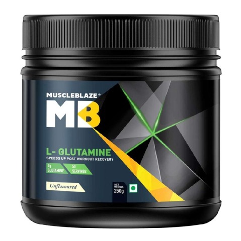 3 - MuscleBlaze Micronized Glutamine OP, 0.55 lb Unflavoured