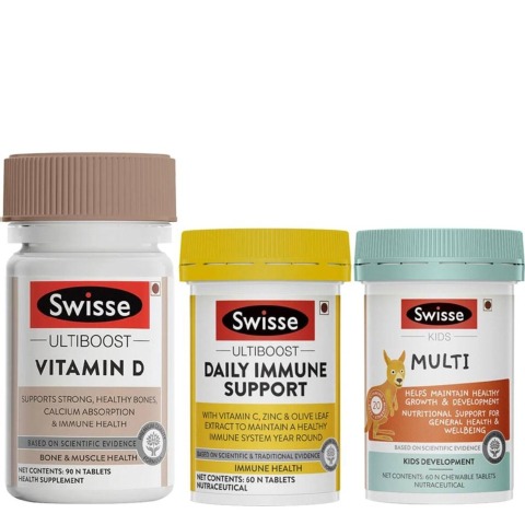 Swisse Vitamin D Immune Support Kids Multivitamins Combo,  3 Piece(s)/Pack 