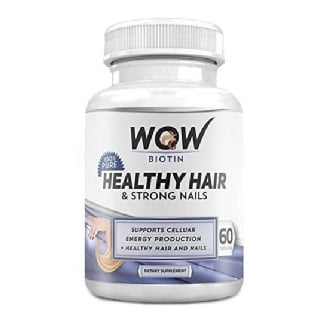 WOW Biotin Healthy Hair & Strong Nails, Unflavoured 60 capsules