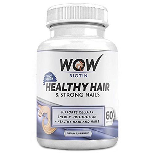 WOW Biotin Healthy Hair & Strong Nails,  Unflavoured  60 capsules 