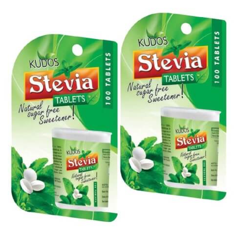 Kudos Ayurveda Stevia Tablets (Pack of 2), 100 tablet(s) Kudos Ayurveda Stevia Tablets (Pack of 2), 100 tablet(s)