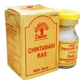 Dabur Chintamani Ras with Gold, 10 tablet(s) Dabur Chintamani Ras with Gold, 10 tablet(s)